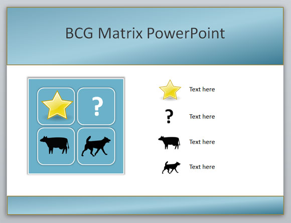 Bcg matrix of microsoft company background template